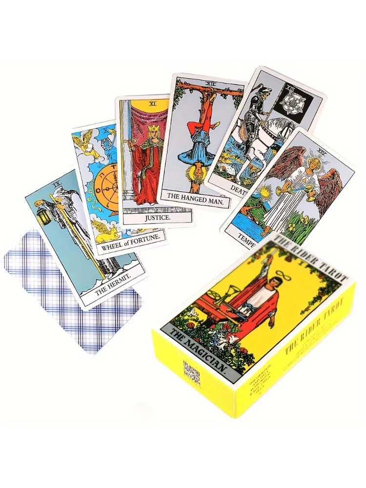 The Rider Tarot Deck Cards, 78pcs Oracle Deck For Beginners, Classic Tarots With PDF-guidebook