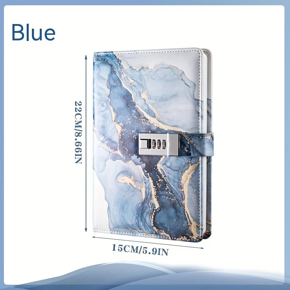A5 Fashion Password Book with Lock – Secure & Creative Journal Notebook