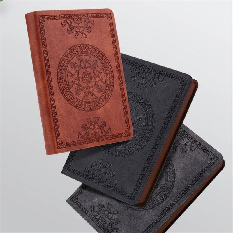 2025 Portable Vintage Leather Notebook Diary – Compact Journal & Stationery Gift