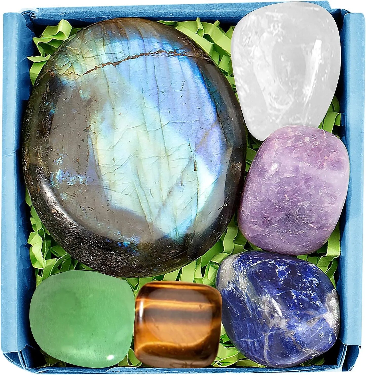 Crystals for Abundance & Prosperity – 6-Piece Healing Stone Set