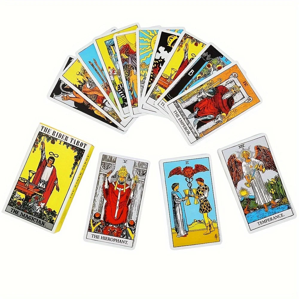 The Rider Tarot Deck Cards, 78pcs Oracle Deck For Beginners, Classic Tarots With PDF-guidebook