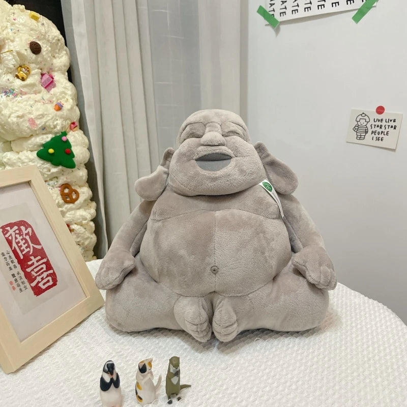 Buddha Plush Toy – Quirky Healing Doll for Stress Relief