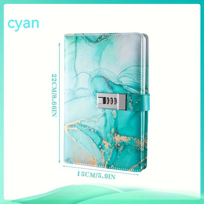 A5 Fashion Password Book with Lock – Secure & Creative Journal Notebook