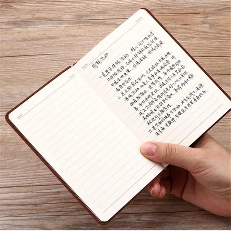 2025 Portable Vintage Leather Notebook Diary – Compact Journal & Stationery Gift