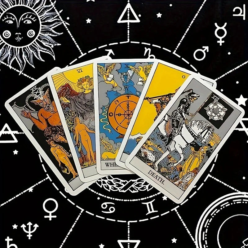 The Rider Tarot Deck Cards, 78pcs Oracle Deck For Beginners, Classic Tarots With PDF-guidebook