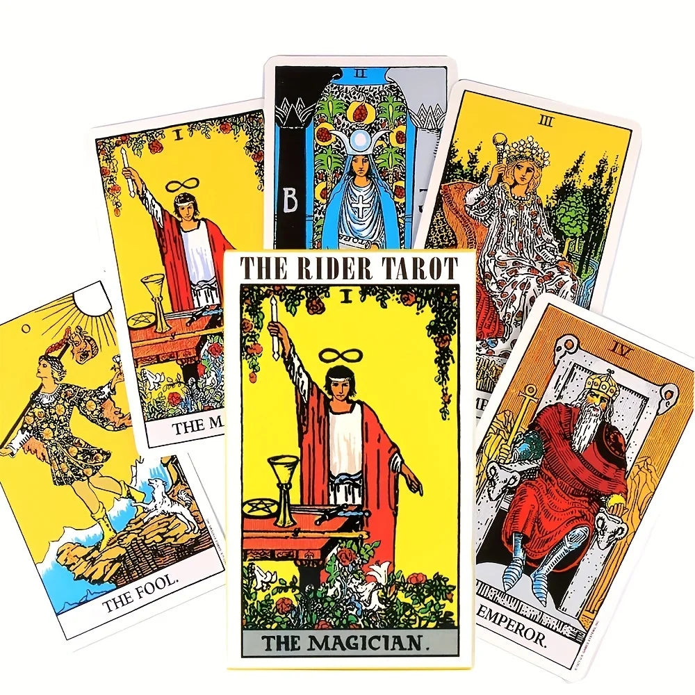 The Rider Tarot Deck Cards, 78pcs Oracle Deck For Beginners, Classic Tarots With PDF-guidebook