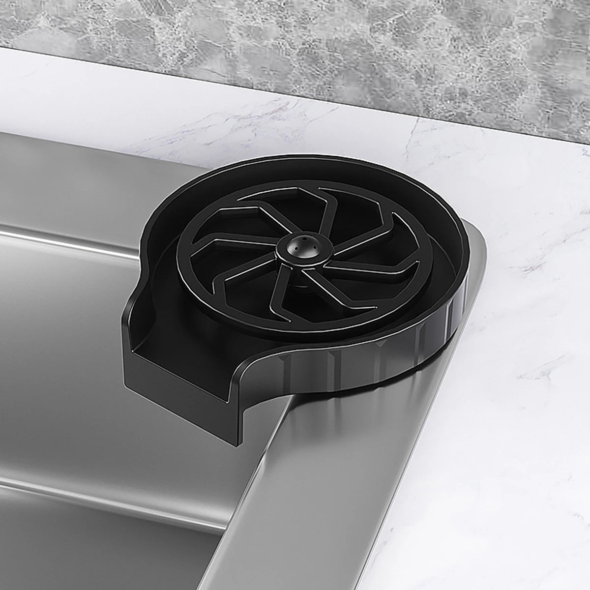 Faucet Glass Rinser Cup Cleaner – Automatic Bar & Kitchen Glass Washe