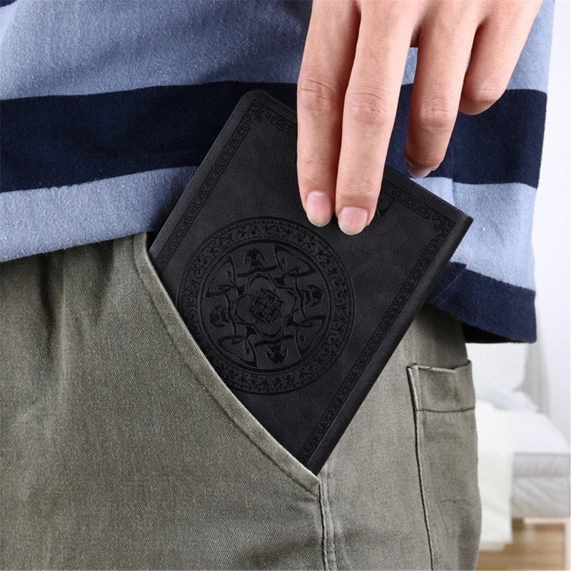 2025 Portable Vintage Leather Notebook Diary – Compact Journal & Stationery Gift