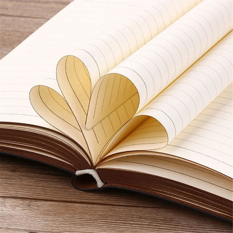 2025 Portable Vintage Leather Notebook Diary – Compact Journal & Stationery Gift