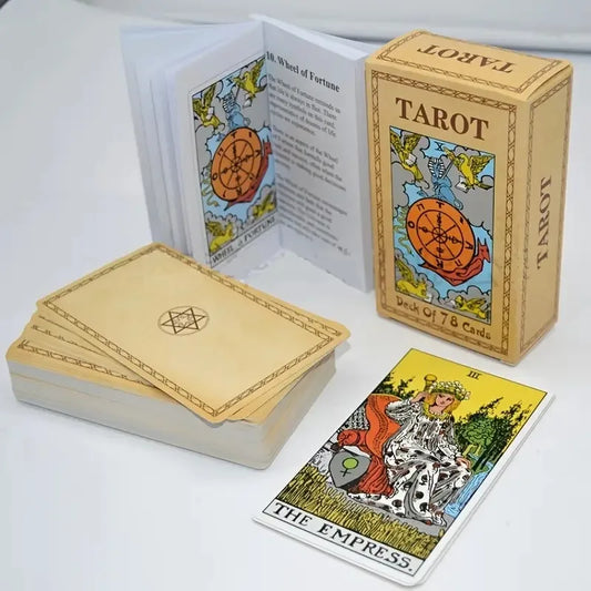 Classic Original Tarot Card Board Game – 78-Card Deck with Paper Guidebook for Beginners & Collectors