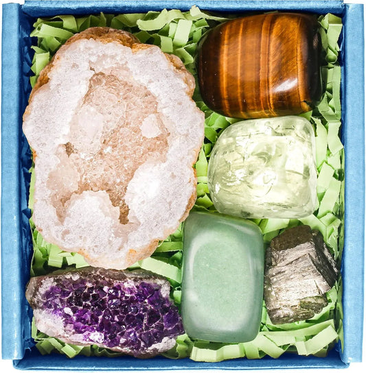 Crystals for Abundance & Prosperity – 6-Piece Healing Stone Set